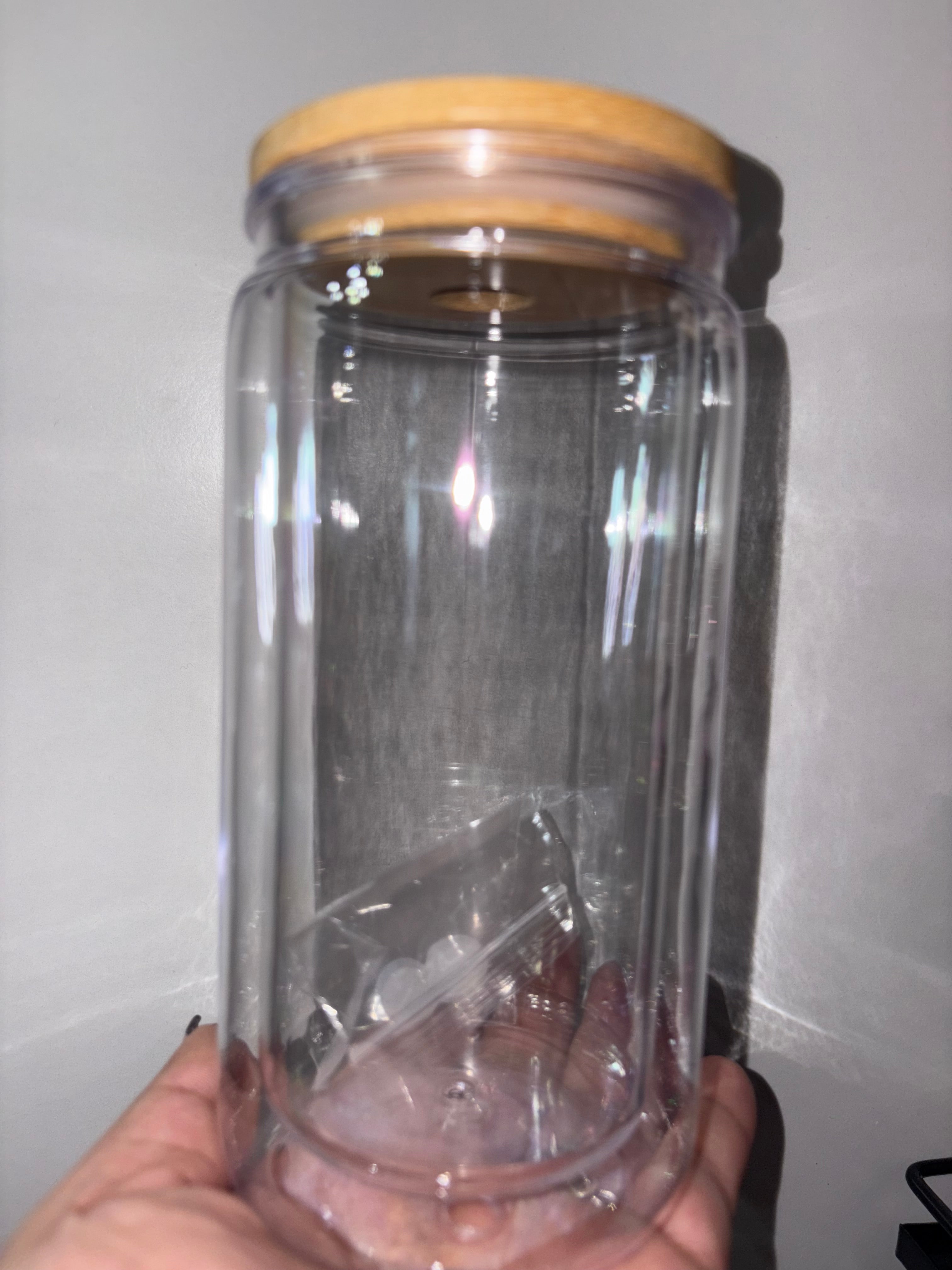 16oz Acryclic(plastic) snowglobe