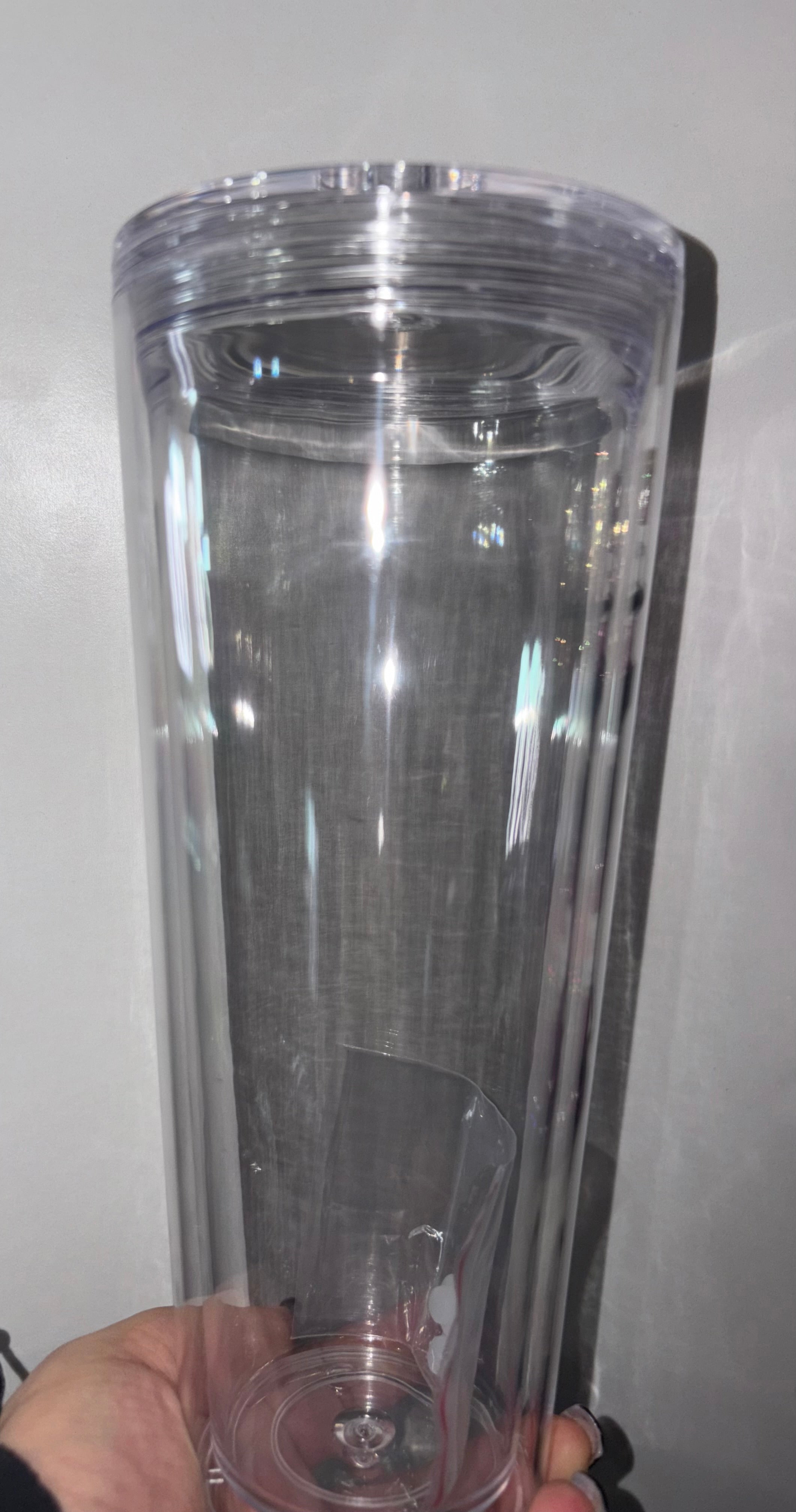 24oz Acrylic(plastic) snowglobe